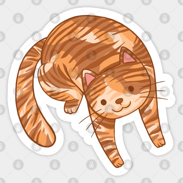 Lazy Cat Sticker by MEDZ